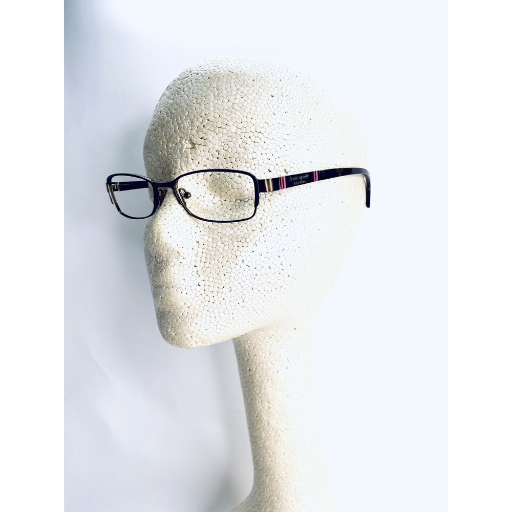 Kate Spade NY Brown Tortoise Metal Cat Eye Eyeglasses Averil 0RX3 51 16 135 - Picture 10 of 11